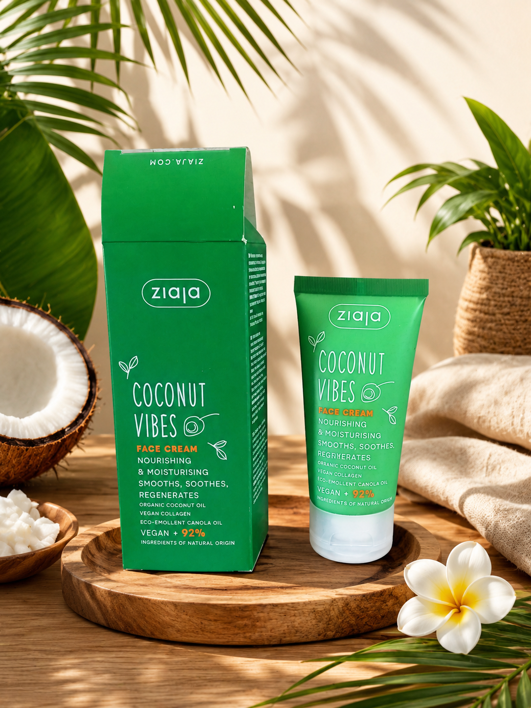 Crème Visage Régénérante à la Noix de Coco