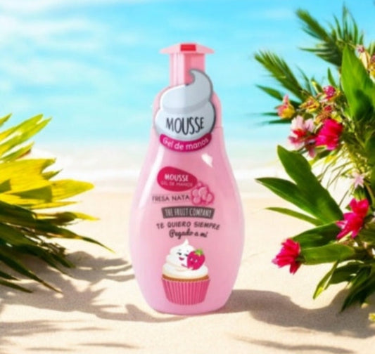 Savon pour les mains à la crème de fraise chantilly