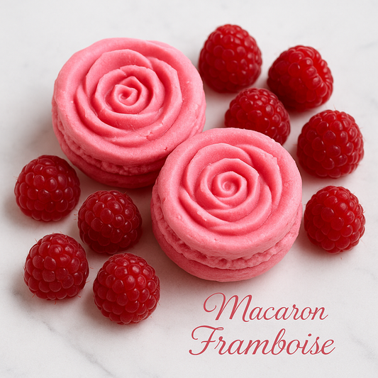 macaron framboise violette